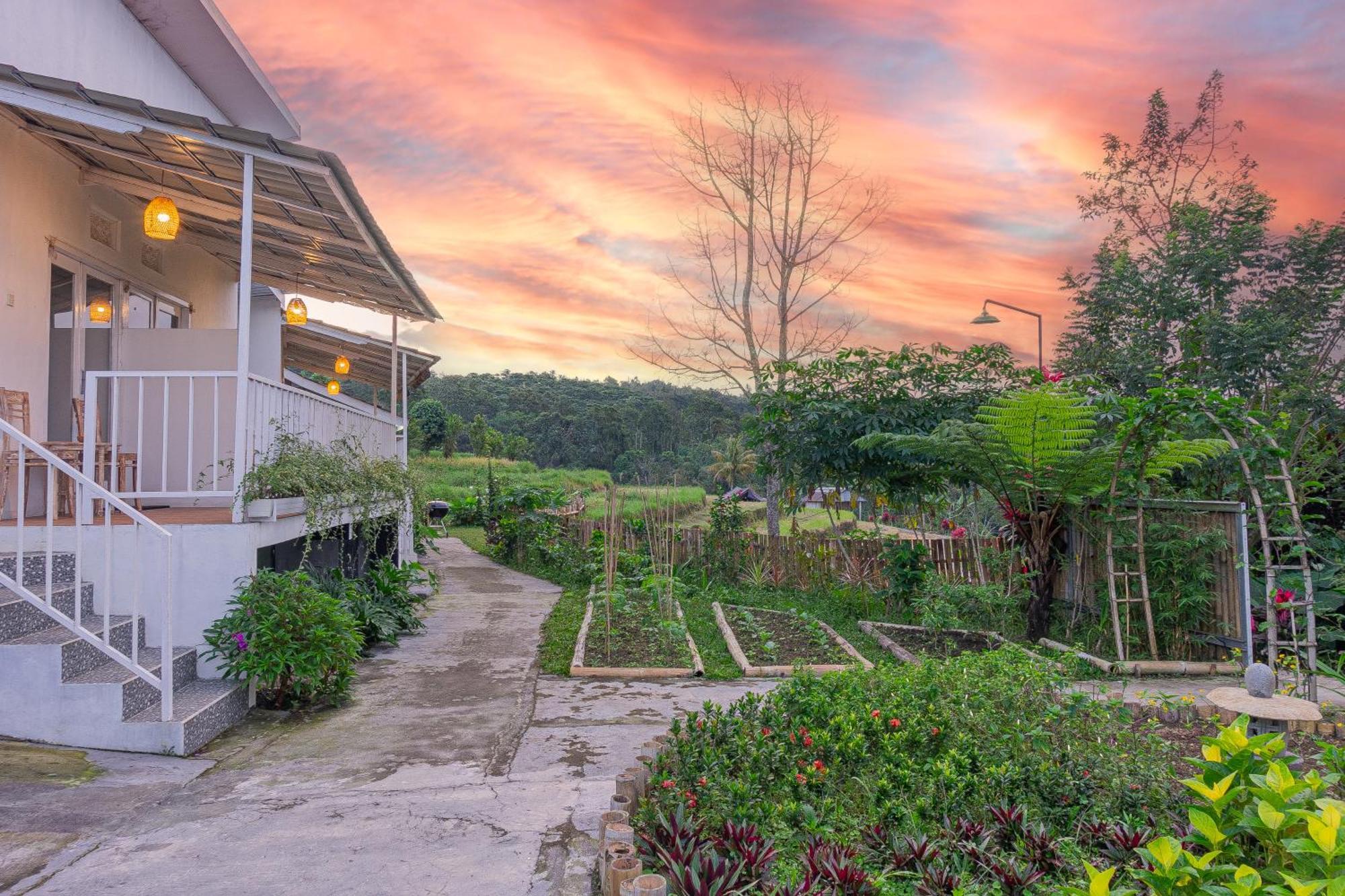 Santya Loka Lodge & Twin Waterfall Jatiluwih Bagian luar foto