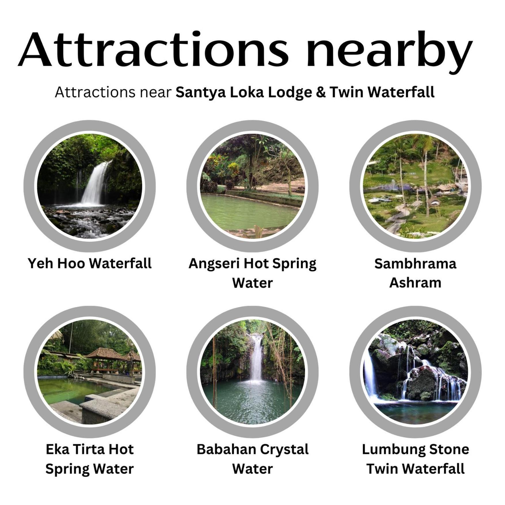 Santya Loka Lodge & Twin Waterfall Jatiluwih Bagian luar foto